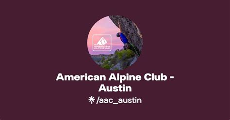 Aac austin - Organized by. The American Alpine Club - Austin Chapter. Report this event. Eventbrite - The American Alpine Club - Austin Chapter presents AAC Nights at Mesa Rim - Wednesday, May 24, 2023 at Mesa Rim Climbing Center, Austin, TX. Find event and ticket information.